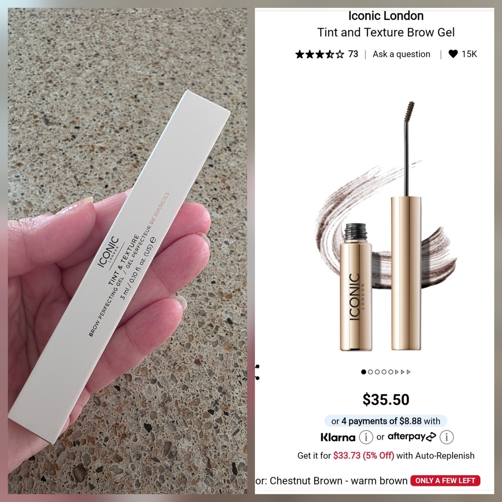 ICONIC London Brow Gel in chestnut brown